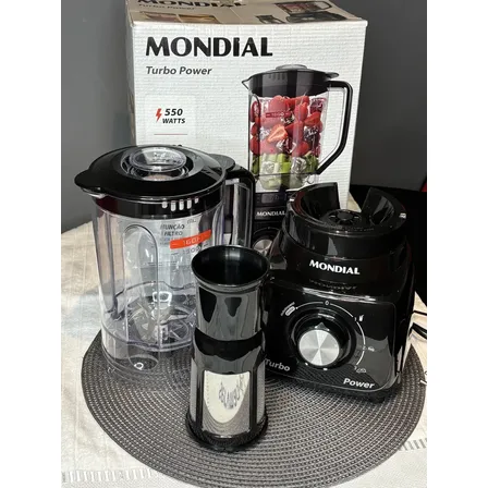 Liquidificador Turbo Power Mondial 550W - L-99 FB
