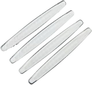 Kit Protetor de Retrovisor de Porta do Carro - 11,5 cm | Fita Anti-Risco + Lâmina Anti-Colisão | Acessórios Automotivos (Transparente,4 peças - 1 conjunto)