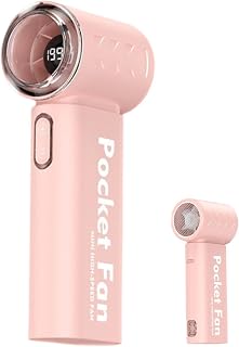 Ventilador Portátil Elétrico Eletrodomestico Compacto com Visor Digital | Ventoinha Recarregavel com Velocidades Para Deslocações Praia Viagens Piqueniques Festivais Estudantes R