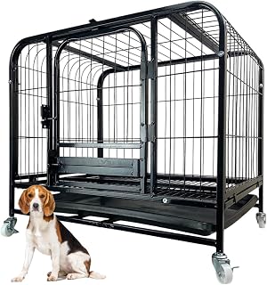 Gaiola Cao Gato Pet Cachorro Animal de Estimaçao Canil Pet Shop Bandeja Removivel Transporte Rodinhas Seguro