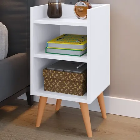 Criado Mudor P/ Cama Box Compacto C/ Prateleira Max