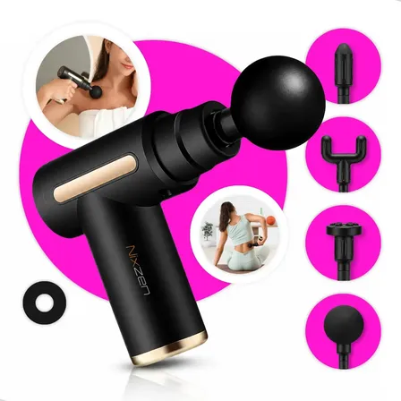 Massageador Pistola Eletrica Profissional Muscular Portatil Aparelho Fisioterapia Corporal 6 Ve
