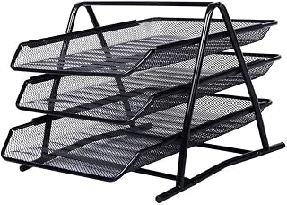 Caixa de Correspondência, Organizador de Mesa, Tripla, Metal, Gv Office, 9205