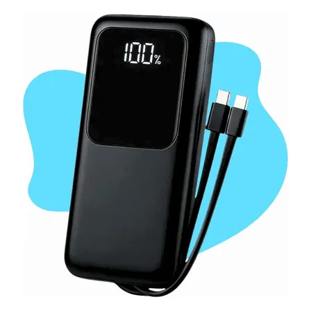 Carregador Portátil 20000 Turbo 22.5w Power Bank Premium Universal Rápido Voo Transporte Aéreo