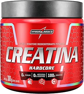 Integralmedica Creatina em Pó Hardcore 100% Pura e Monohidratada 300g | Auxilia no ganho de força