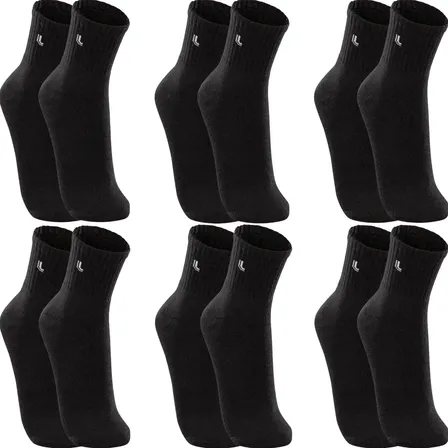 Kit 6 Pares Meias Lupo Cano Medio Esportivas Academia