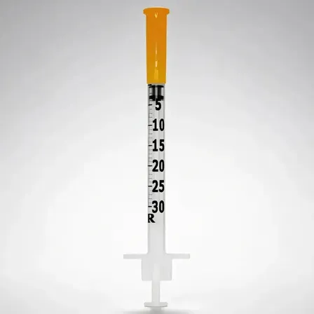 Seringa Insulina 30ui Agulha 6mmx25mm Fixa 0,3ml 20 Unidades 0.3 Ml