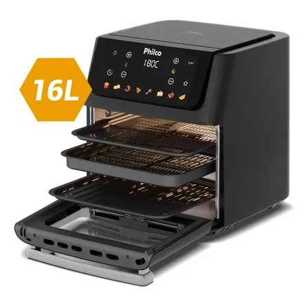 Fritadeira Air Fryer Philco 16 Litros Paf16c Preto