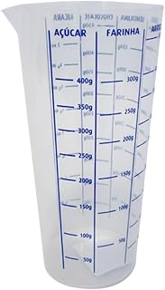 Copo Medidor Culinário Multiuso Graduado Receitas Dosador Utensílio Cozinha 500ml Plástico Livre de BPA Premium
