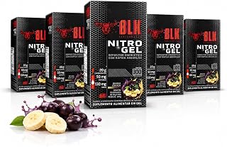 Kit 5x Repositor Nitro Gel Display com 10 Unidades 30g - Blk Performance (Banana com açaí)