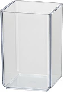 Acrimet Porta Lápis Transparente Cristal, Organizador de Mesa Multiuso | Resistente, Organiza Lápis, Canetas e Acessórios de Mesa